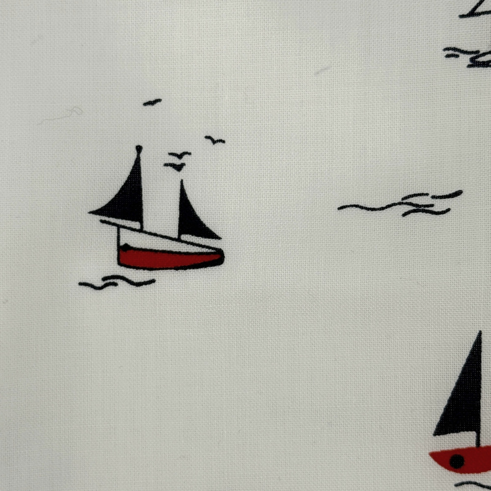 Edgehill Collection Smocked Jon Jon Romper Baby Boy Size 9 Mo Nautical Sail Boat - Picture 5 of 7